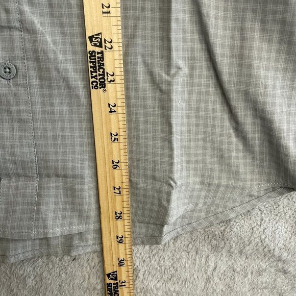 NEW Orvis Men's S Short Sleeve Tech Shirt Gray Plaid UPF 30+ Outdoor Short Sleev - Picture 5 of 10